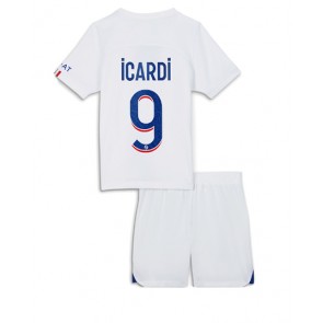 Paris Saint-Germain Mauro Icardi #9 babykläder Tredje Tröja barn 2022-23 Korta ärmar (+ Korta byxor)